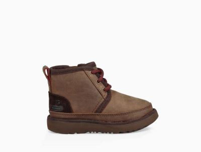 UGG Neumel II Weather Big Kids Boots Grizzly/ Brown - AU 870YP